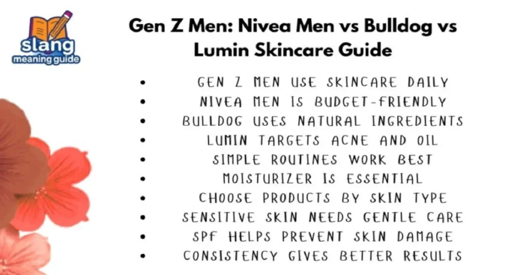 i am a genz man. how does the nivea men line stack up against bulldog or lumin?